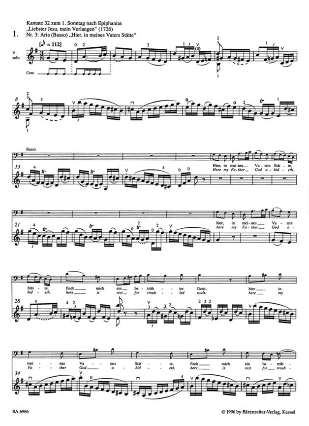Violin Solos from the Sacred Vocal Works