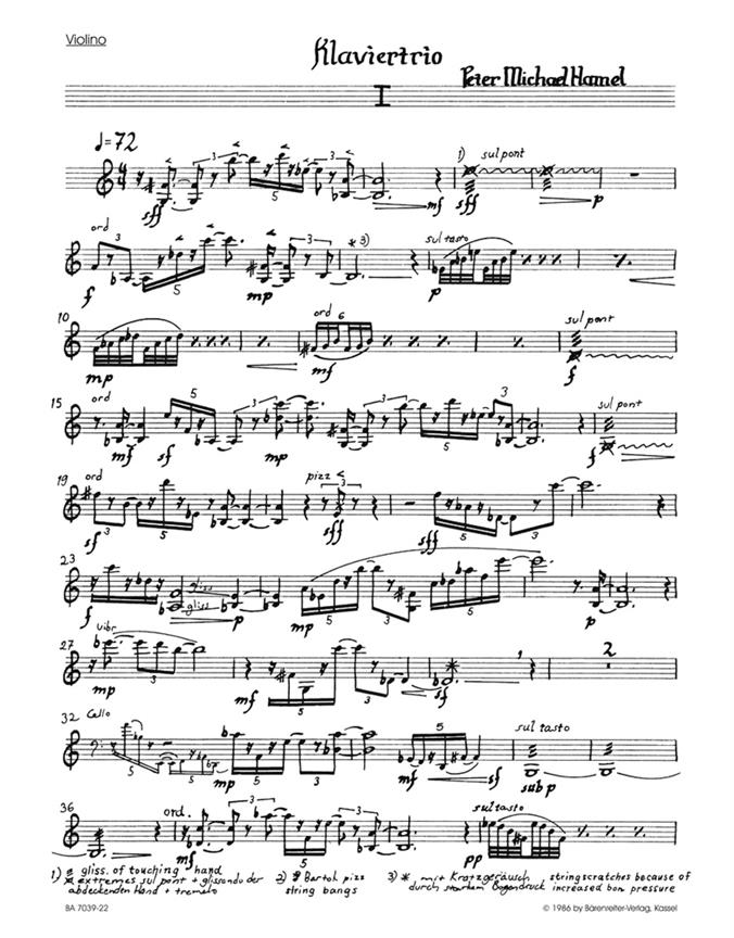 Trio in drei Satzen