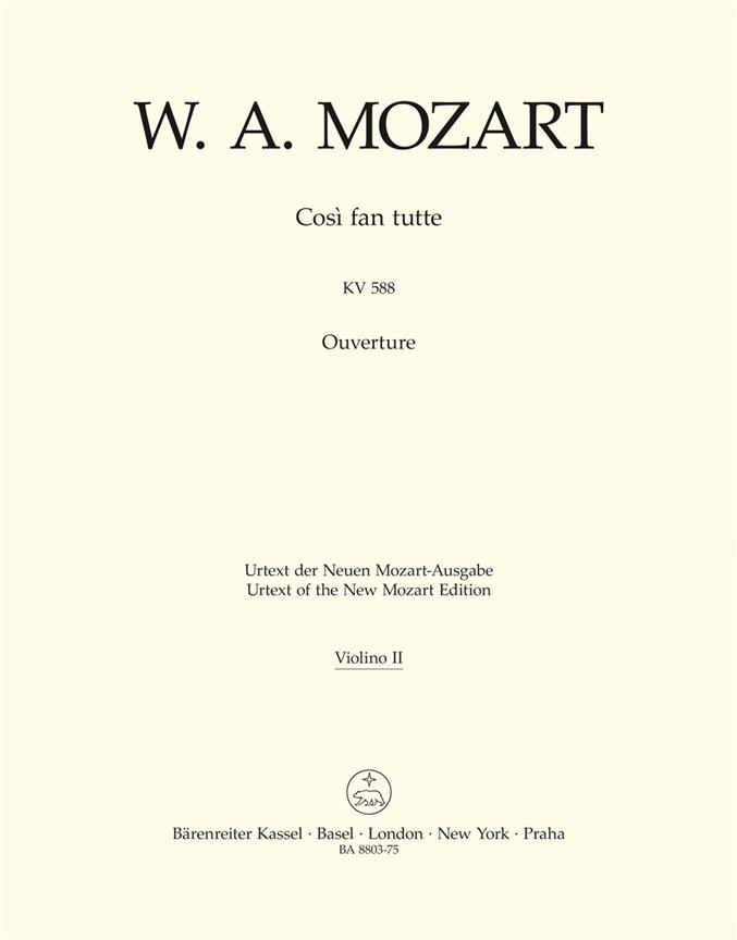 Ouverture zu Cosi fan tutte