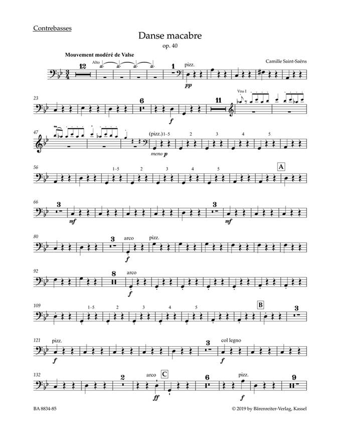 Danse macabre Op. 40 -Double bass