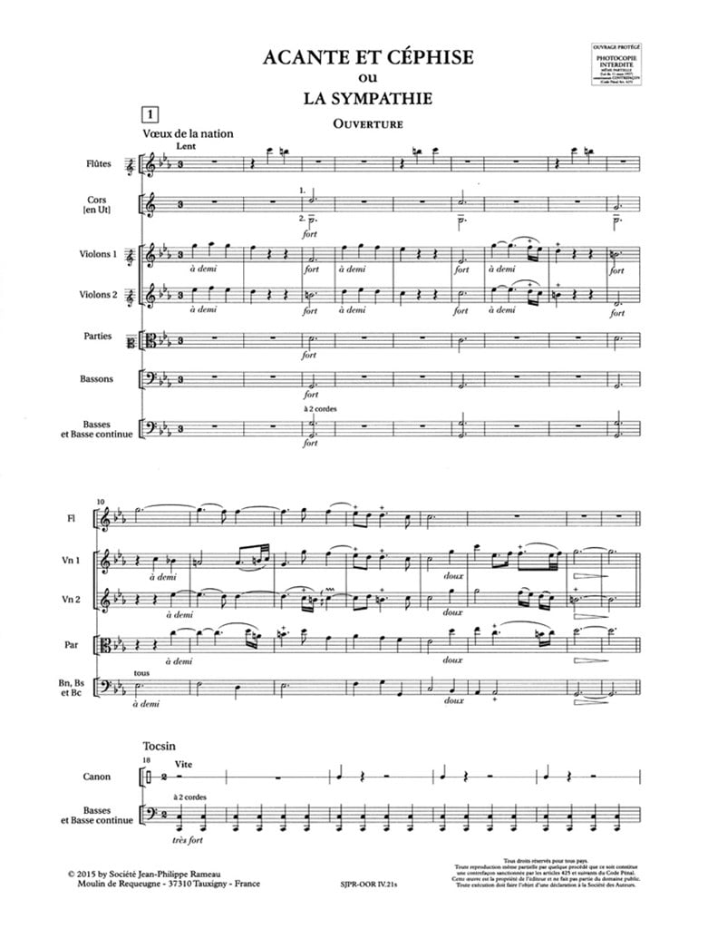Symphonien:Acante et Céphise ou La sympathie RCT21