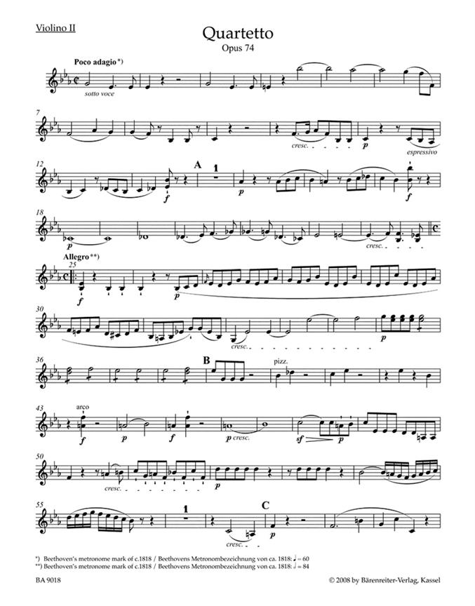 Streichquartetten Op.74 95