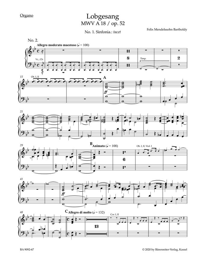 Lobgesang / Hymn of Praise op. 52 MWV A 18