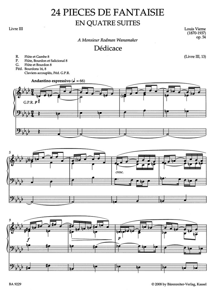 Orgelwerke 7/3 (Op.54)