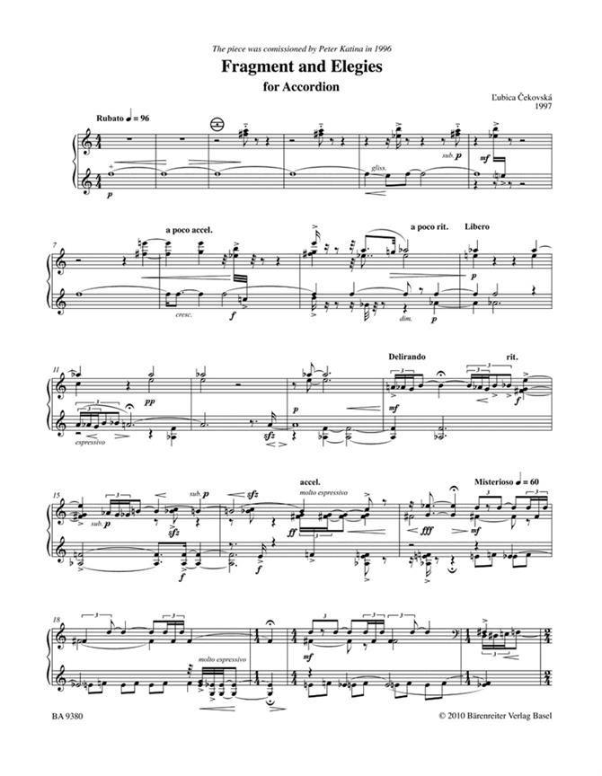 Fragment and Elegies