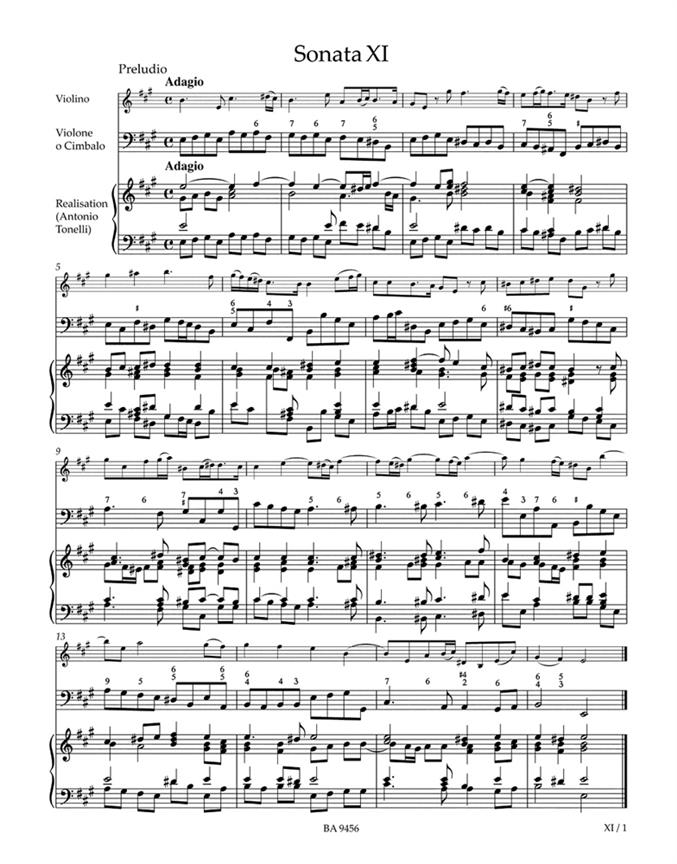 Sonatas For Violin & Basso Continuo Op. 5, VII-XII