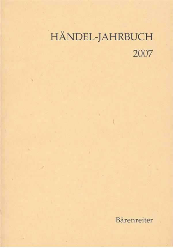 Handel-Jahrbuch 2007, 53. Jahrgang