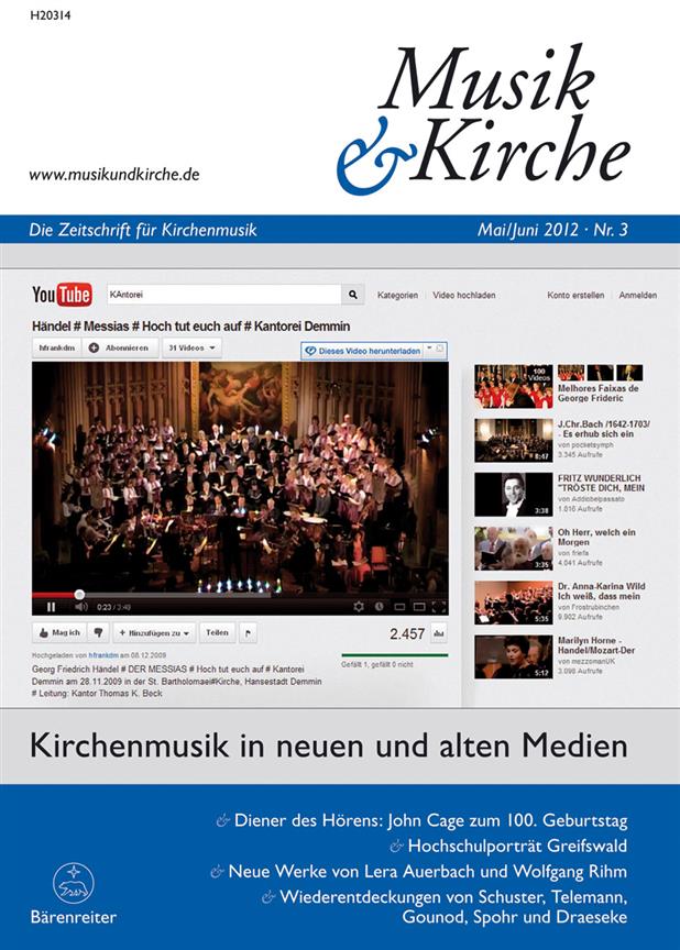 Musik und Kirche, Heft 3/2012