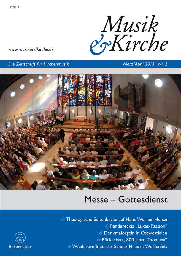 Musik & Kirche, Heft 2/2013