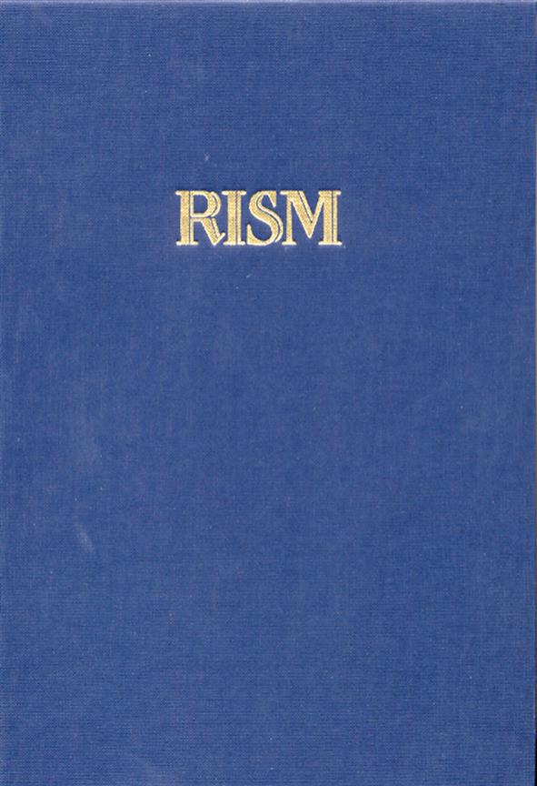 Int Quellenlexikon der Musik (RISM) Serie A/1. -3