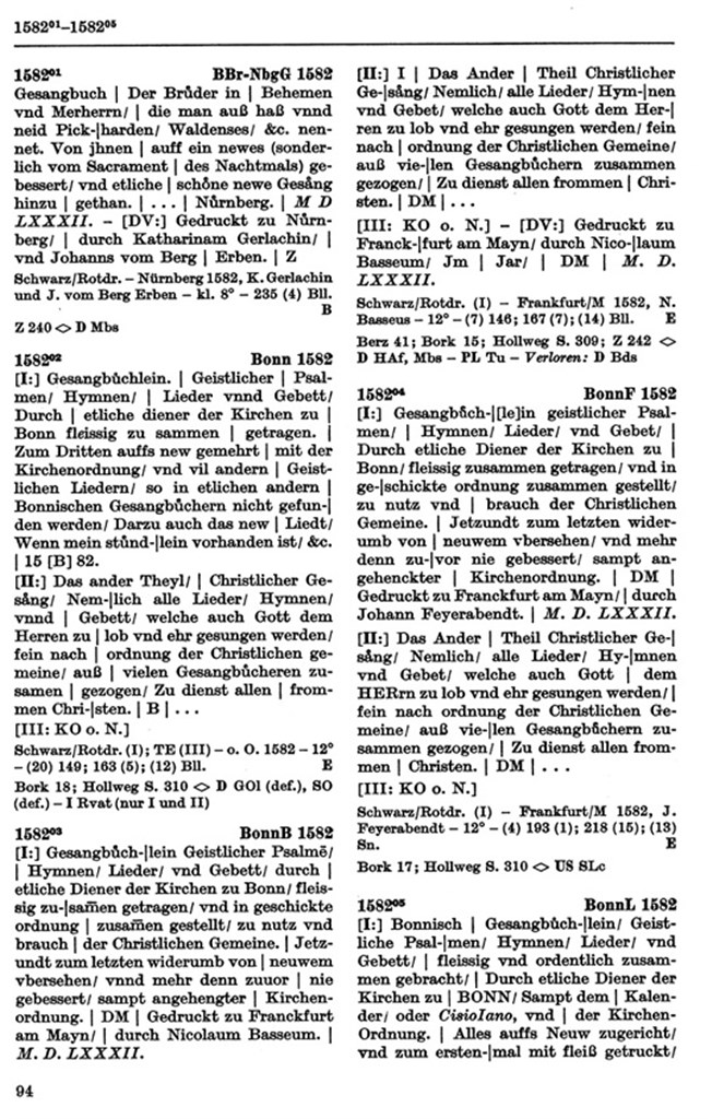 Verzeichnis der Drucke von den Anfangen bis 1800