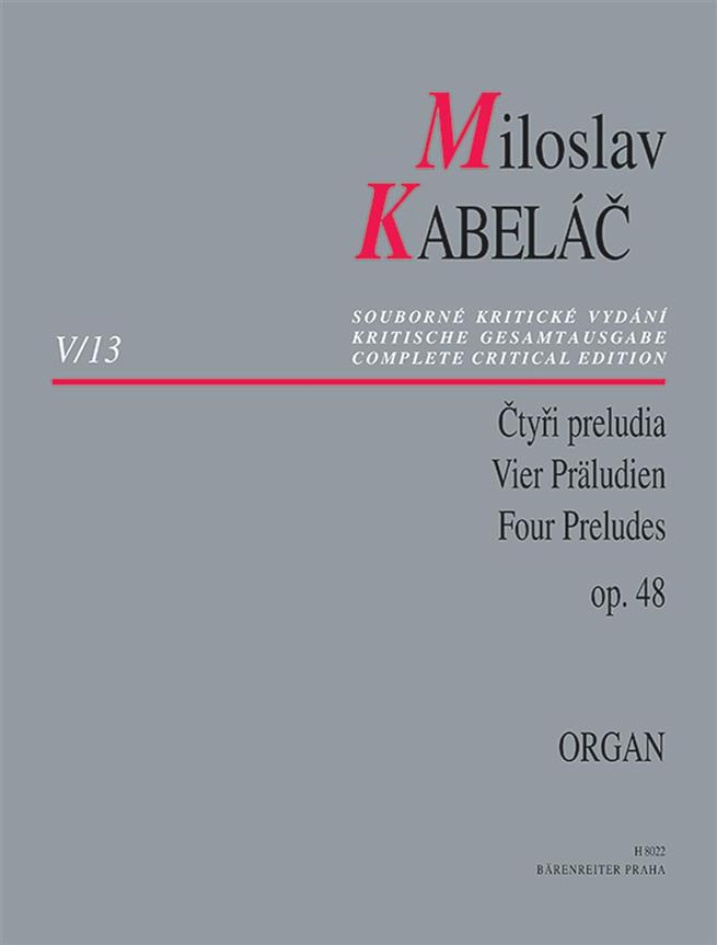 Four Preludes For Organ Op. 48