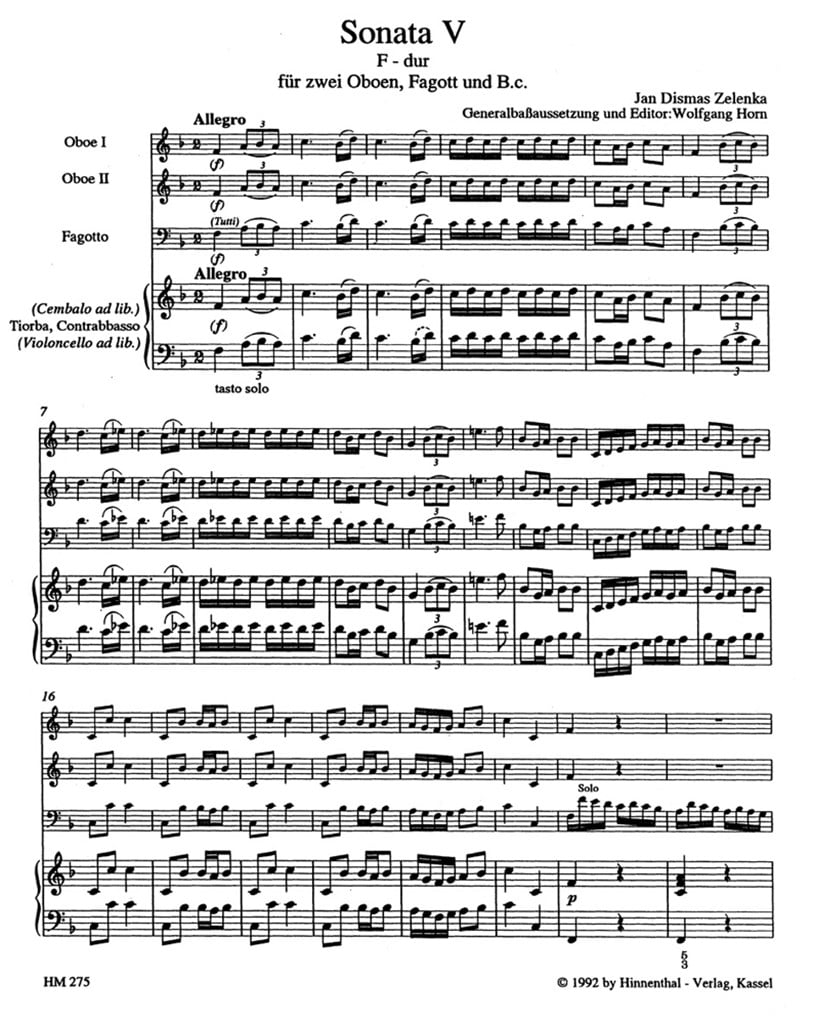 Sonata No 5 F Major
