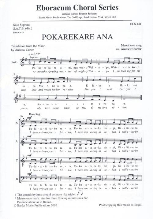 Pokarekare Ana