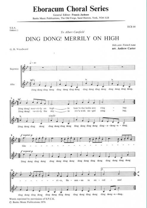Ding Dong Merrily On High