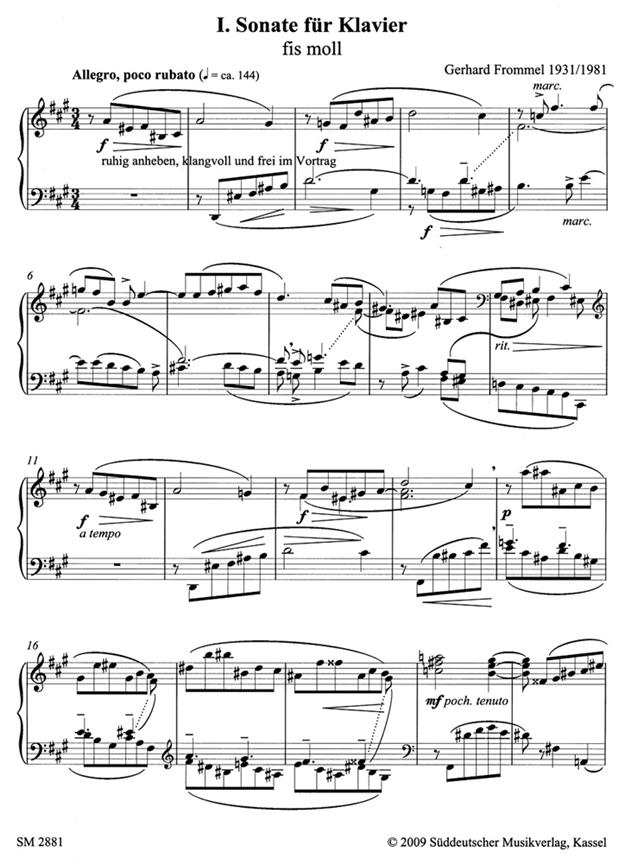 Sonata I fur Klavier (1931)