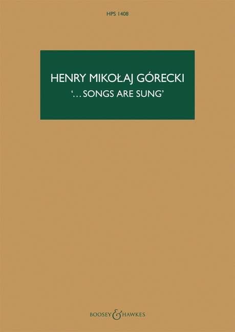 Songs are sung Op. 67
