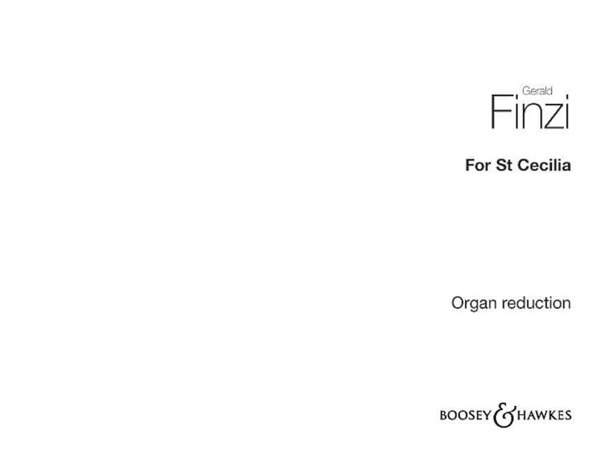 For St Cecilia op. 30