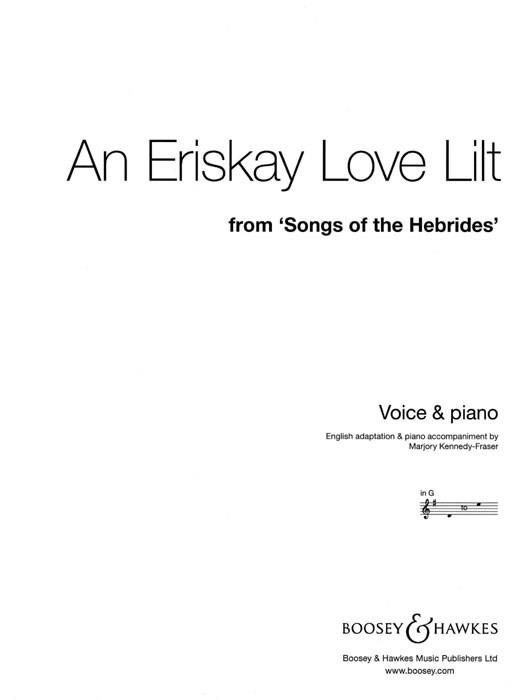 An Eriskay Love Lilt In G