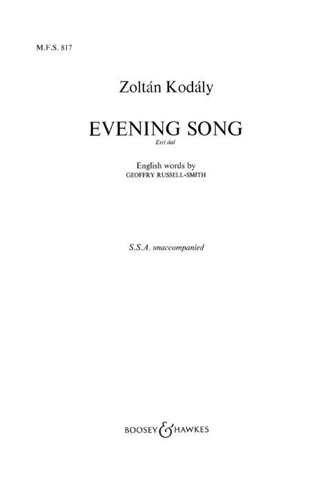 Evening Song