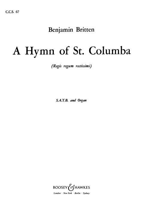 A Hymn of St. Columba