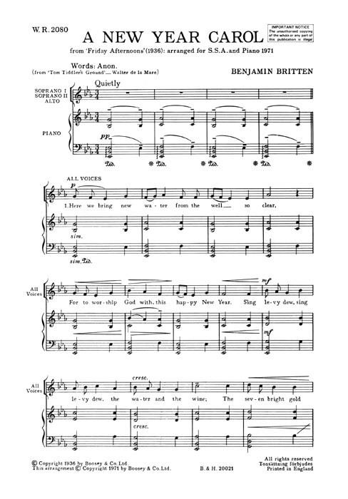 Friday Afternoons op. 7/5