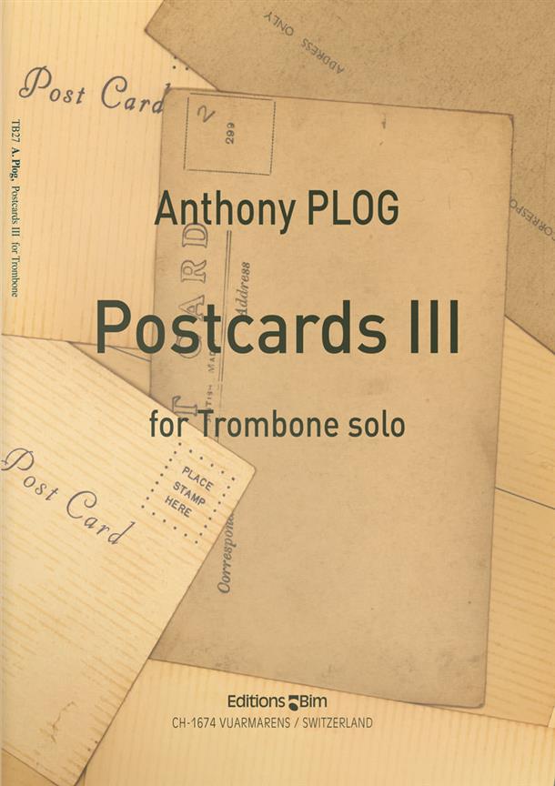 Postcards III For Trombone