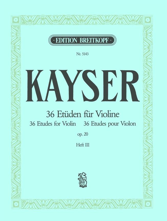 36 Etüden op. 20, Heft 3