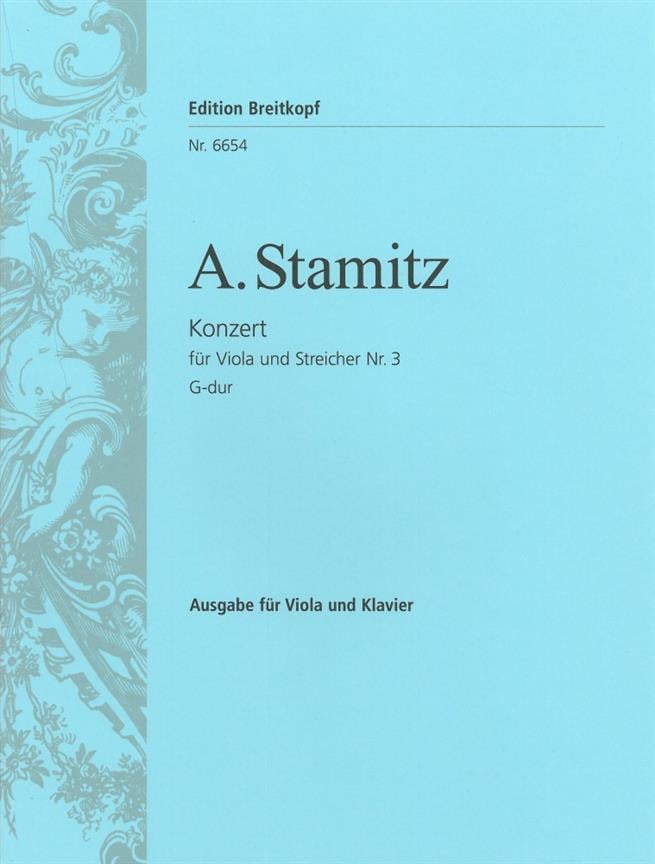 Violakonzert Nr.3 G-dur / Viola Concerto No.3