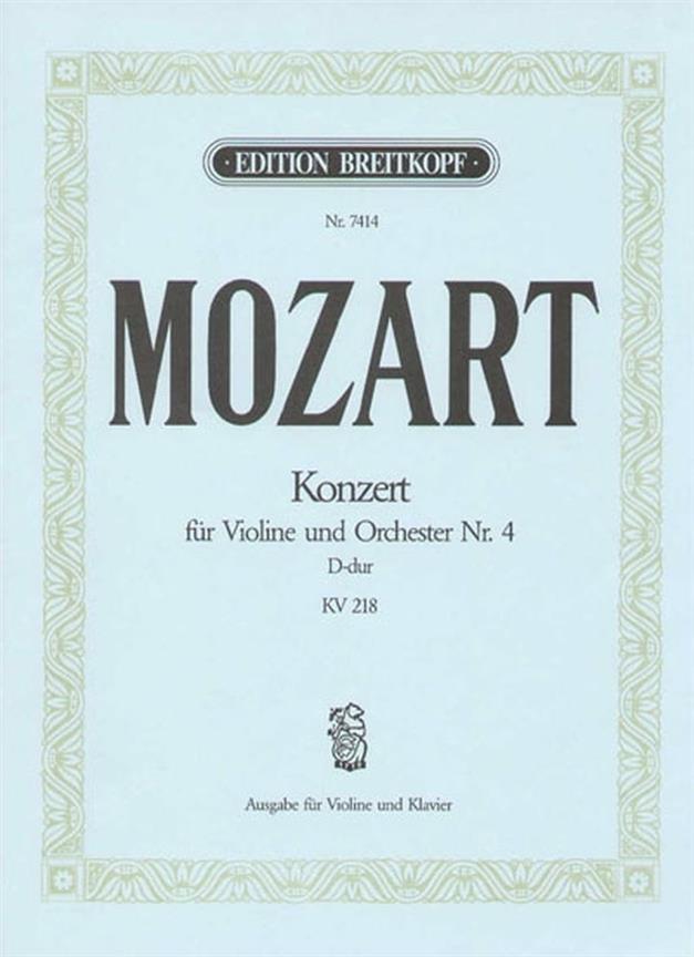Violinkonzert 4 D-dur KV 218