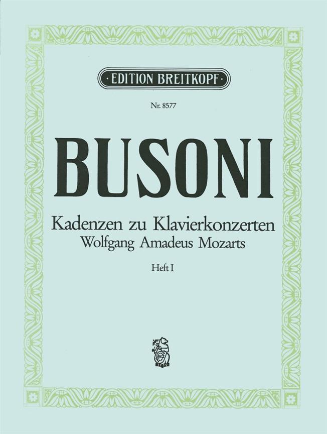 Mozart Klav.Konz. Kadenzen Bd1