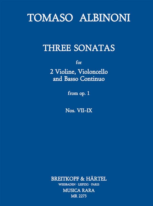 Sonate a tre op.1 Heft 3: Nr. VII-IX