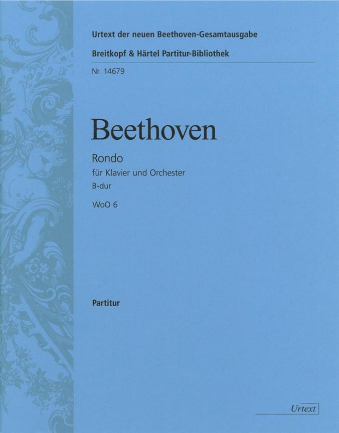 Rondo B-dur WoO 6 für Klavier und Orchester