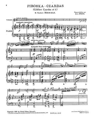 Michelis, G Piroschka-czardas No.1