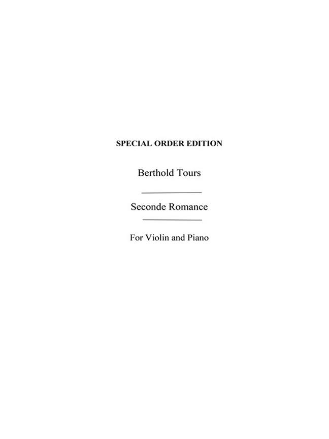 Second Romance For Violin And Piano