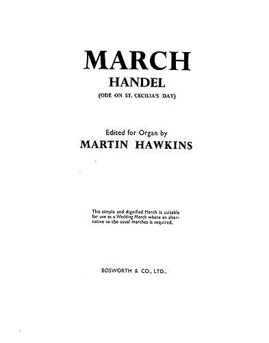 March For St Cecilia's Day