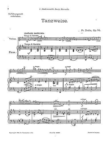Tanzweise Op.96