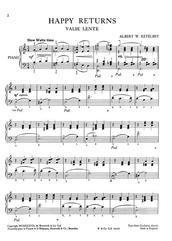 Happy Returns (Piano)