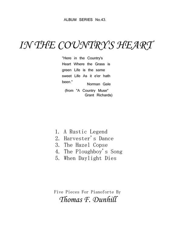 Dunhill, T: In The Country's Heart: