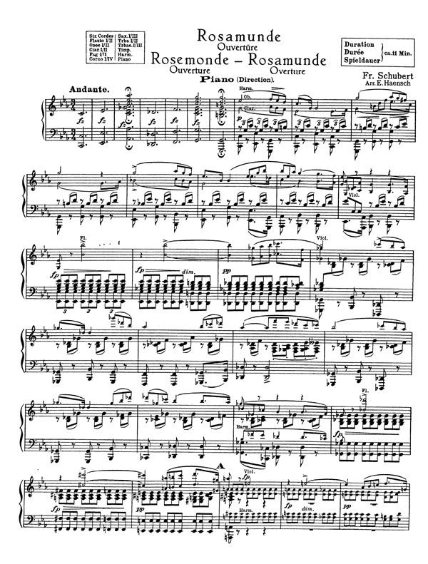 Rosamunde Overture (Haensch)