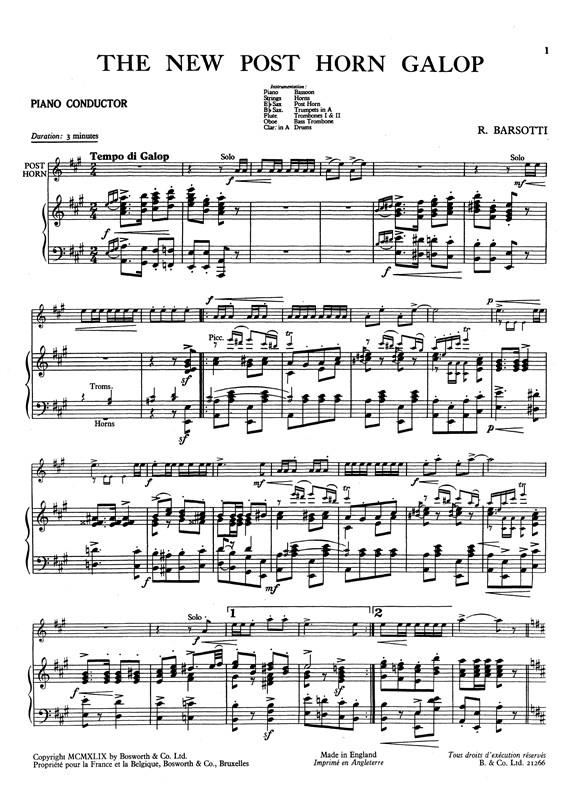 The New Post Horn Galop