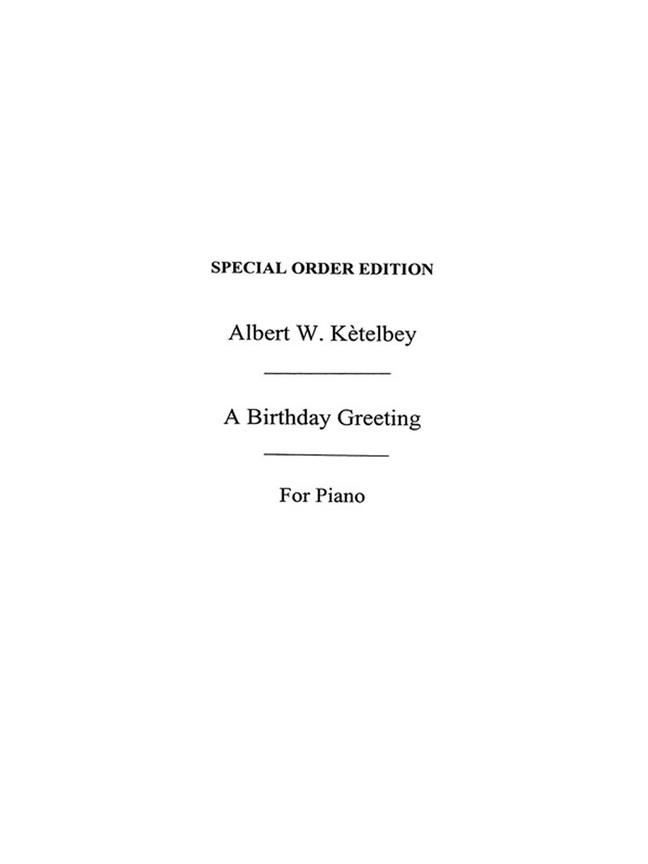 Birthday Greeting (Piano)