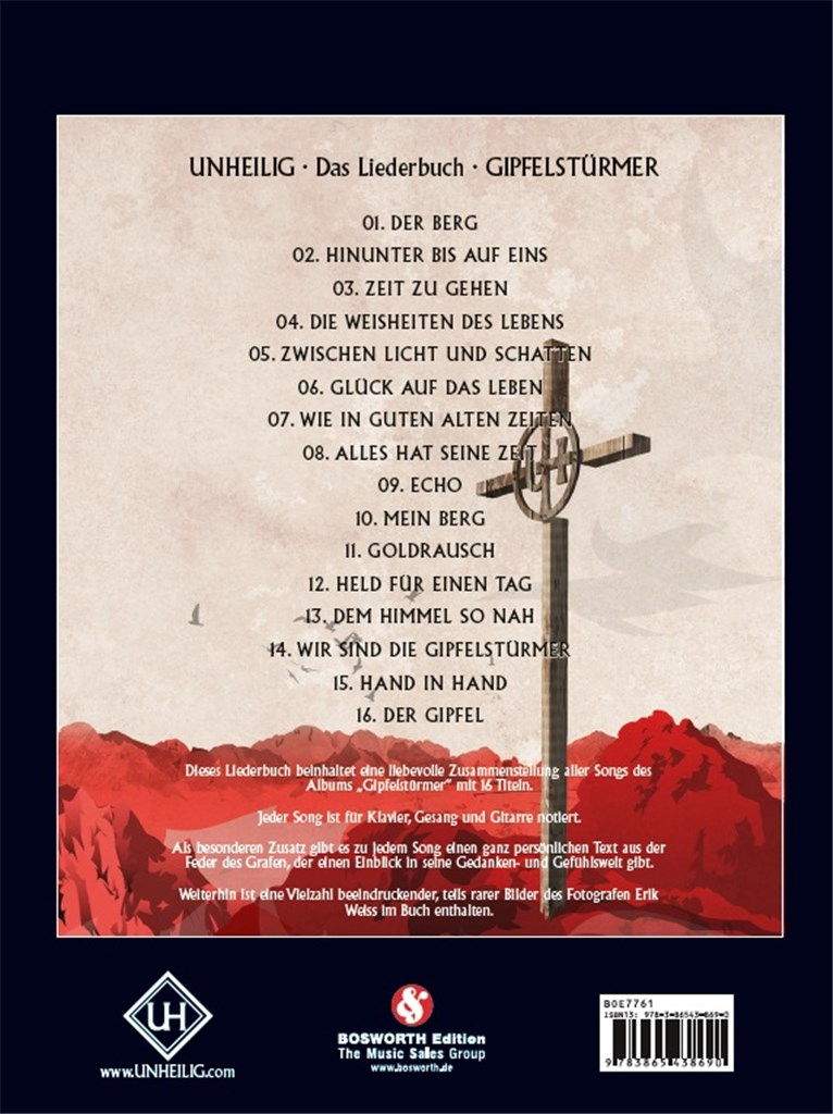 Unheilig: Gipfelstürmer - Das Liederbuch