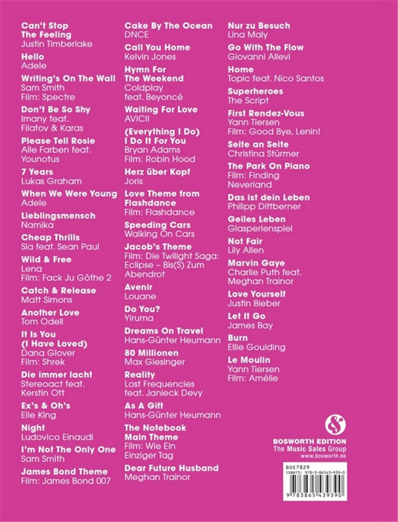 Piano Gefällt Mir! 50 Chart Und Film Hits - Band 6