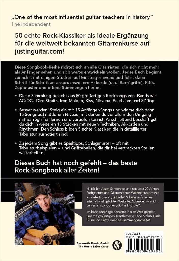 Justinguitar.com Rock-Songbook