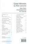 Great Winners Piano Accompaniment for Clarinet