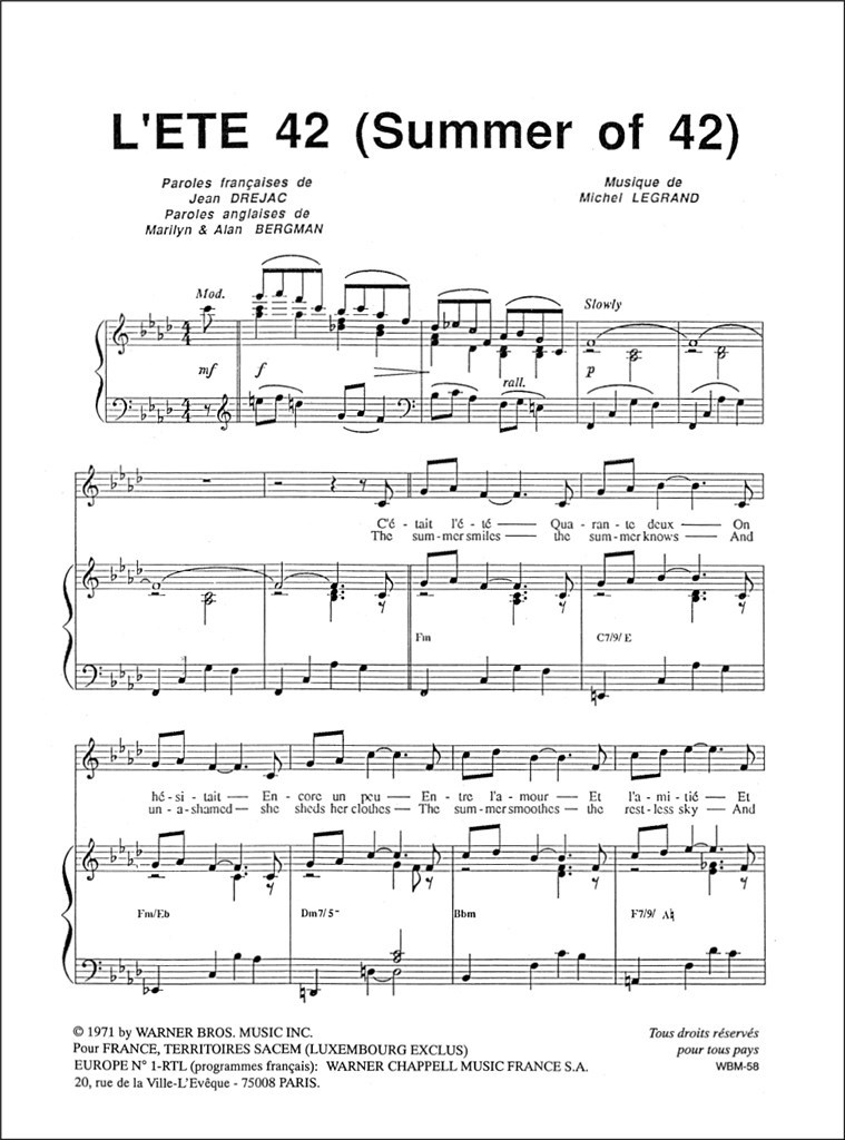 L'été 42 (Summer of 42)