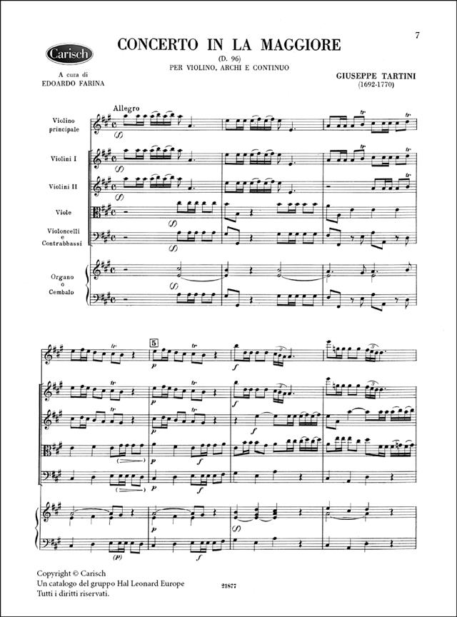 Volume 03: Concerto in la Maggiore D 96