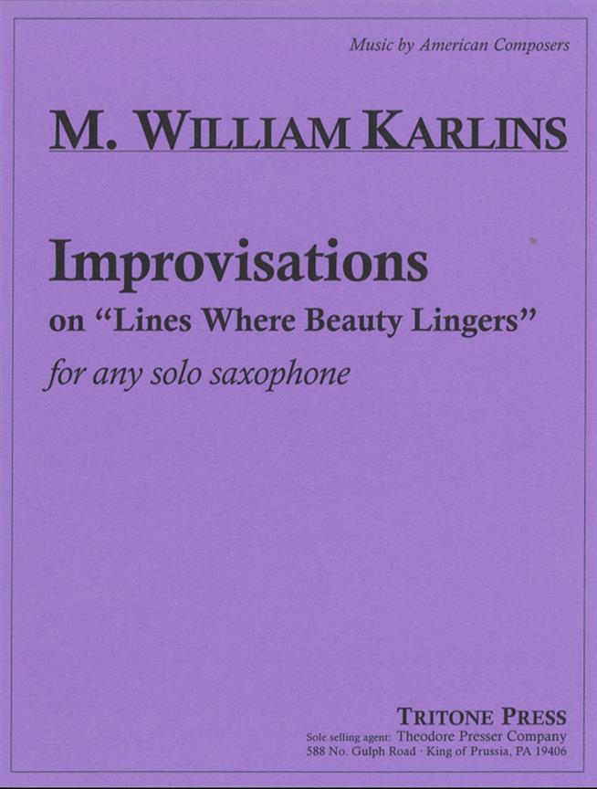 Improvisations On Lines - Sax