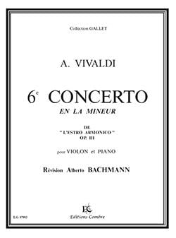 Concerto n°6 en la min. Op.3 Estro Armonico